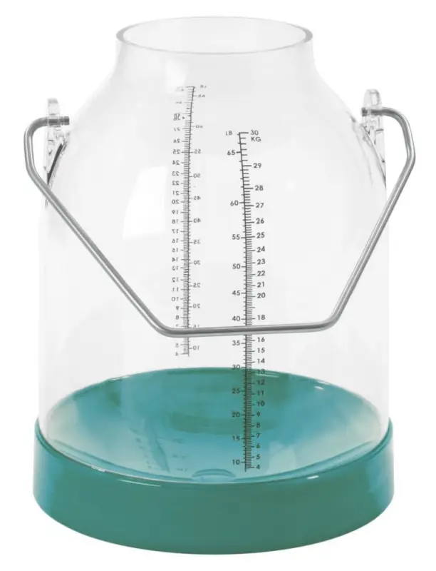 Top-Preis Melkeimer 30 L transparent | grün | PVC Eimer durchsichtig mit Skala
