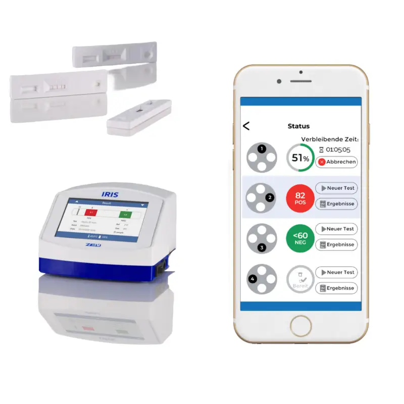Milchtest Duplex BT Scan IRIS -Heizblock Inkubator Hemmstofftest Milch Neu Im Sortiment