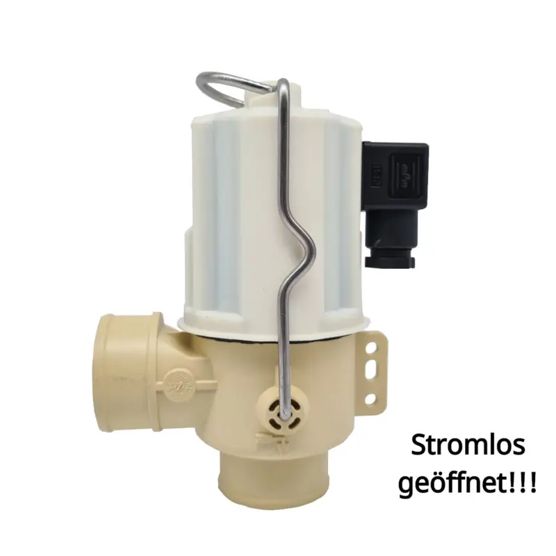 Ablaßventil NW 40mm komplett mit 230 V - Stromlos geöffnet Super-Preis