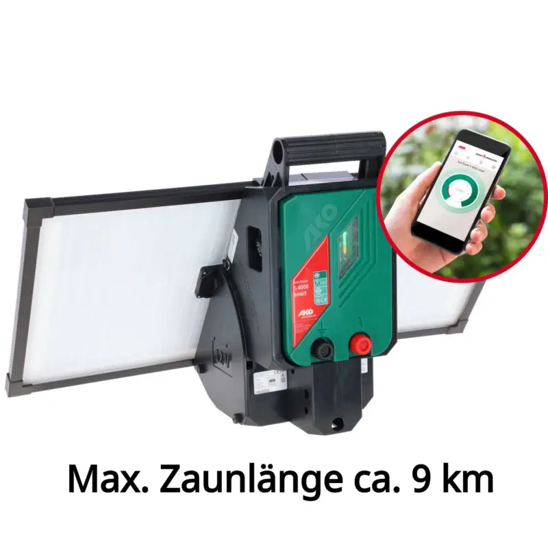 Neu Im Sortiment AKO Sun Power Sun Power S 4000 smart 4 Joule mit App Weidezaungerät