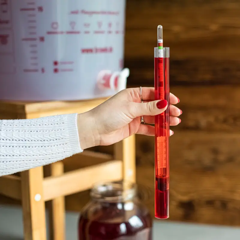 BrowinVinometer (Saccharimeter) mit Thermometer im Plastikreagenzglas Sofort Bestellen