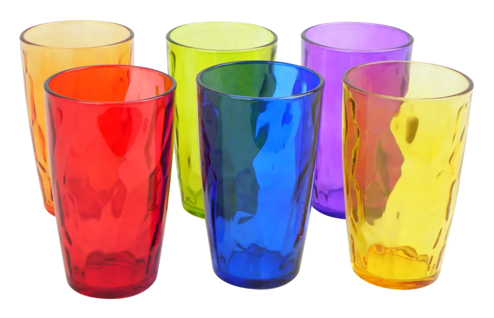 Trinkgläser 6er Set bunt Neue Kollektion