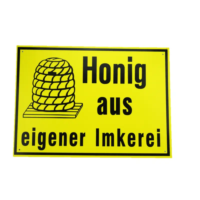 Preis Gesenkt Schild 'Honig aus eigener Imkerei'