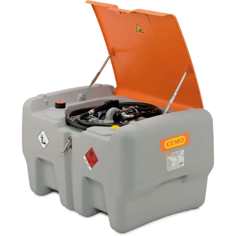 CemoDieseltankanlage Mobil 440 L mit Pumpe 40 L/min und Deckel Wochenendangebot