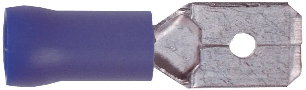HM MÜLLNERFlachstecker Blau 6,3 mm 20 Stk. Super-Preis