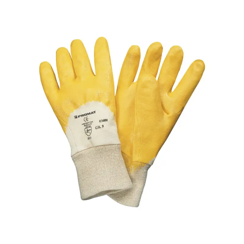 Knallerangebot Arbeitsandschuh Lippe gelb Nitrilbeschichtung EN 388 Kategorie II Gr.10