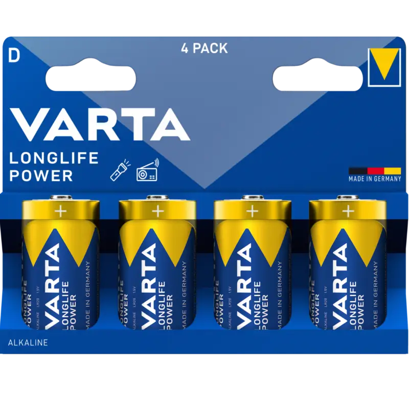 Nur Für Kurze Zeit VartaLonglife POWER D, 4 Stück – Leistungsstarke Energie