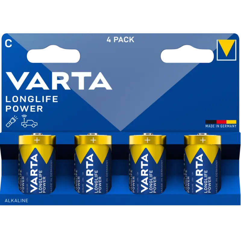 Aktuell VartaLonglife POWER C, 4 Stück – Leistungsstarke Energie