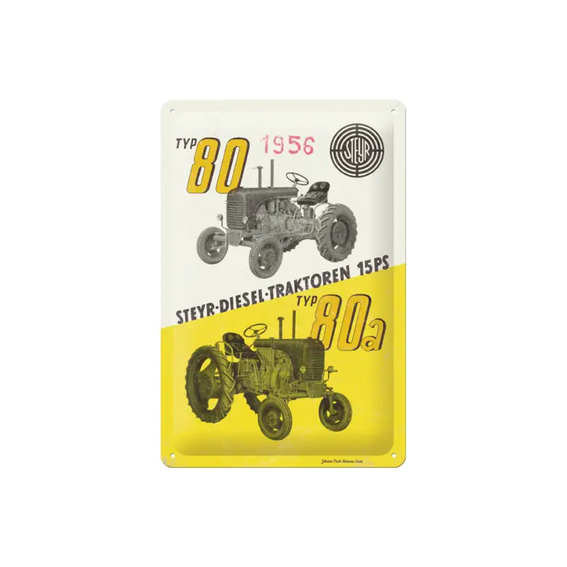 Kracherpreis Blechschild 'Steyr Type 80/80a'