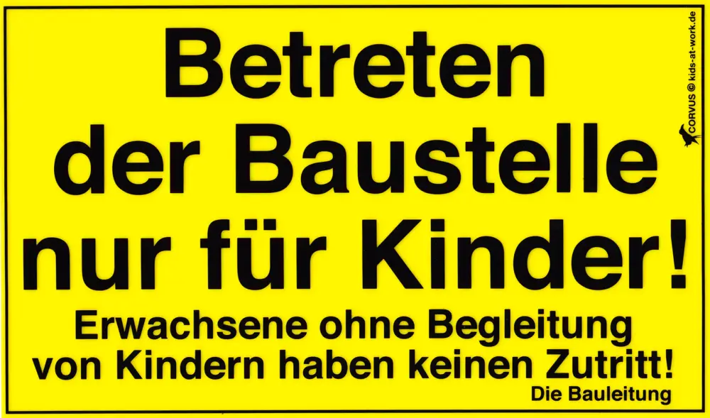 Neue Kollektion Baustellenschild
