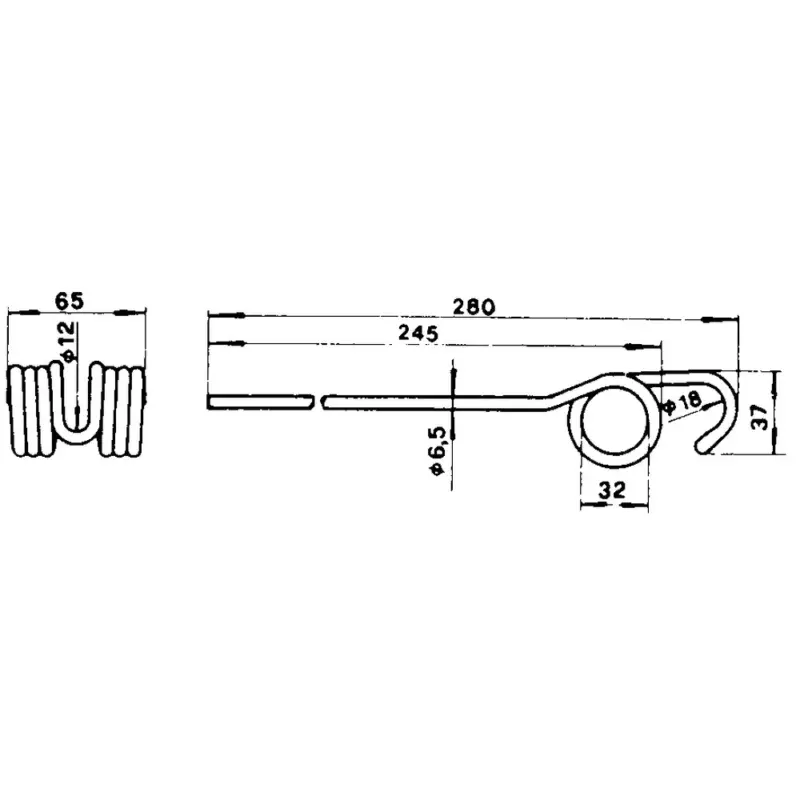 Bandrechenzinke anstelle Reform MKW10.1.122, L=280mm Günstig