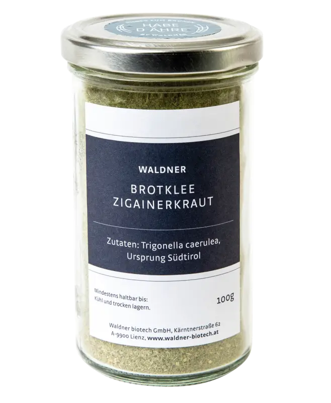 WaldnerBrotklee (Zigainerkraut) im Glas 100 g Sichere Zahlung