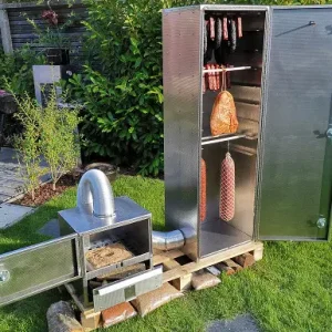 SMOKIKalträucherofen inkl. externem Raucherzeuger - aus aluminiertem Stahlblech Rabatt