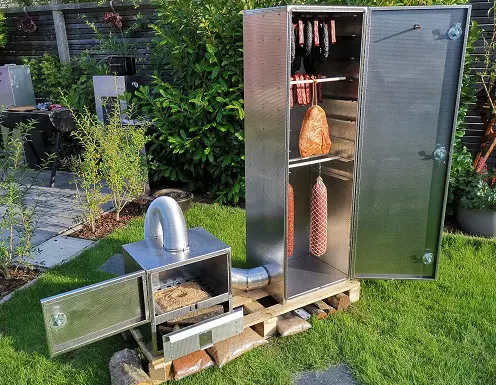 SMOKIKalträucherofen inkl. externem Raucherzeuger - aus aluminiertem Stahlblech Rabatt