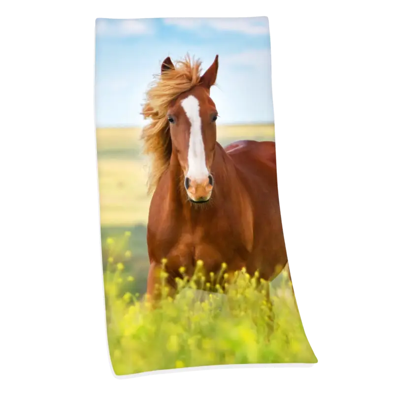 Sichere Zahlung Badetuch Pferd 75x150 cm