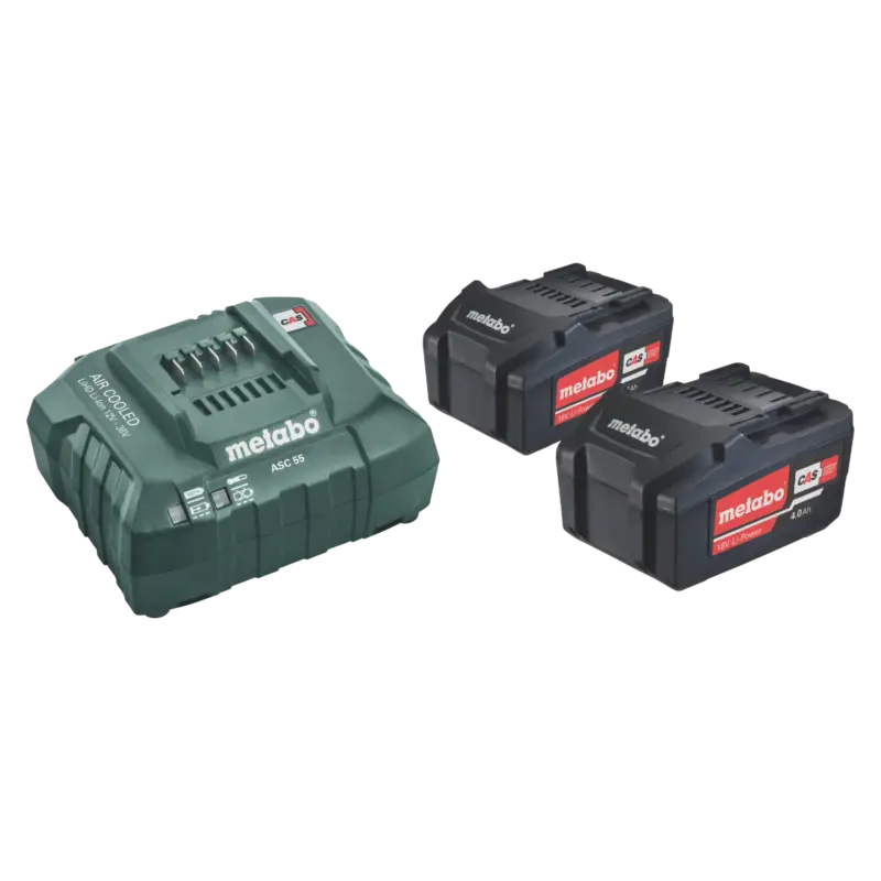 Günstig MetaboAkku-Basis Set 18 V 2x4,0 Ah