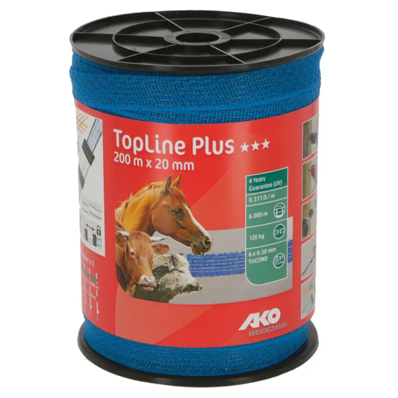 Finale Aktion AKOWeidezaunband TopLine Plus blau, 20 mm / 200 m