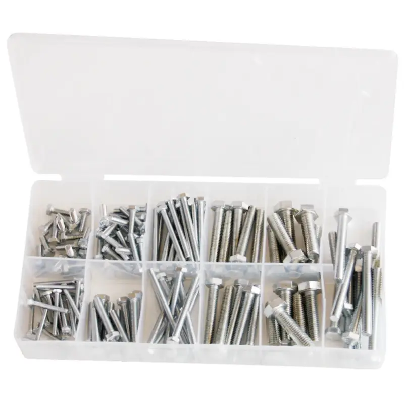 Saisonangebot Sechskantschrauben Sortiment, 125-tlg.
