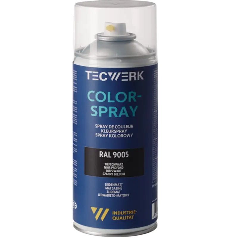 TecwerkColorspray tiefschwarz seidenmatt RAL9005 Mega-Angebot