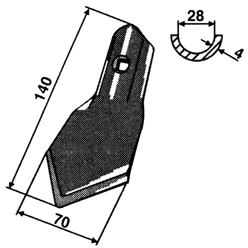 Bestseller Gänsefußschar 70 mm