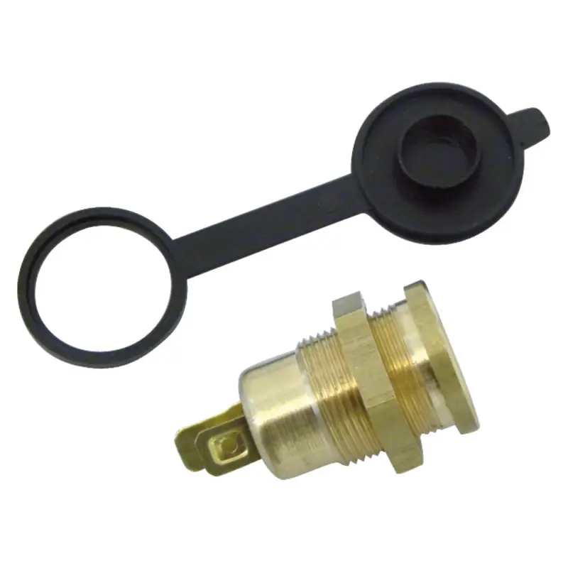 Einbausteckdose 12 V mit Deckel - Alu Mega-Angebot