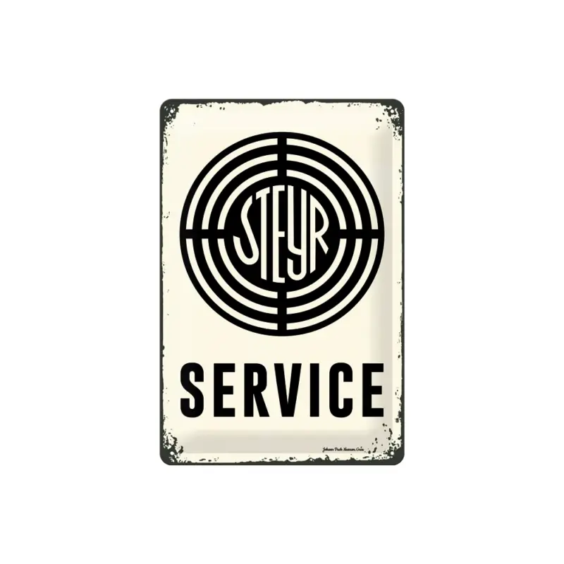 Blechschild 'Steyr Service' Neu
