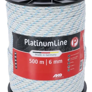 Neu Im Sortiment AKOWeidezaunseil Platinum weiß/blau 6 mm / 500 m