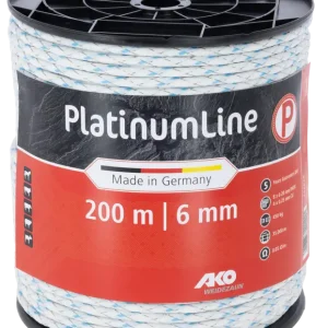 AKOWeidezaunseil Platinum weiß/blau 6 mm / 200 m Kracherpreis