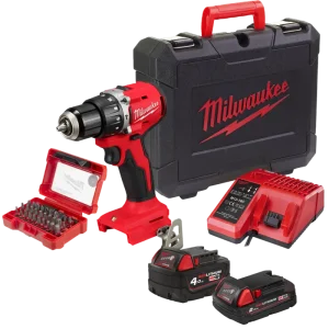 Preisreduziert MilwaukeeSchlagbohrschrauber M18 BLPDRC-Set