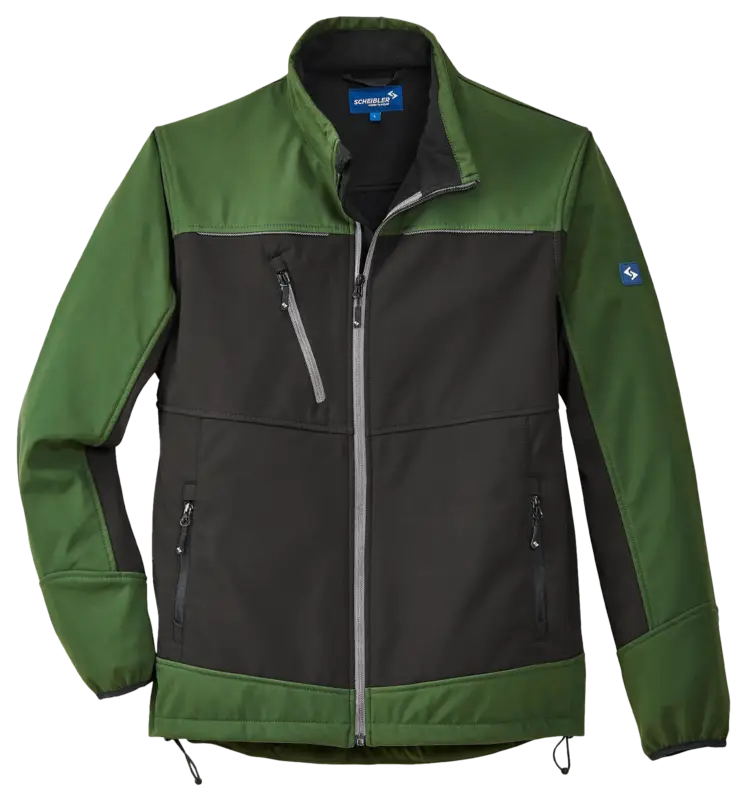 Markenware Softshelljacke Active schwarz/ olive