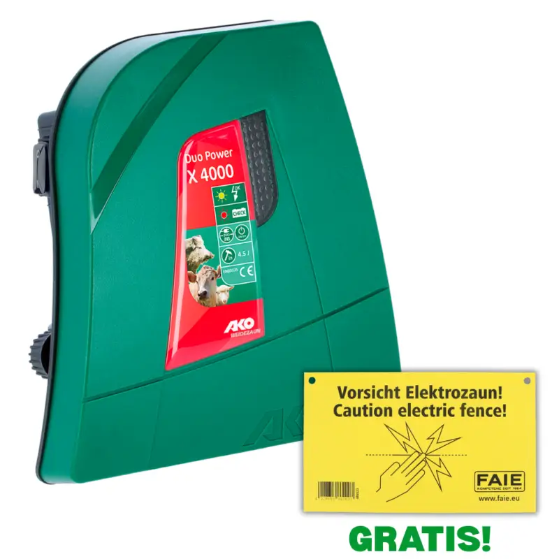 Sonderangebot AKOWeidezaungerät Duo PowerX 4000 - 12/230 V