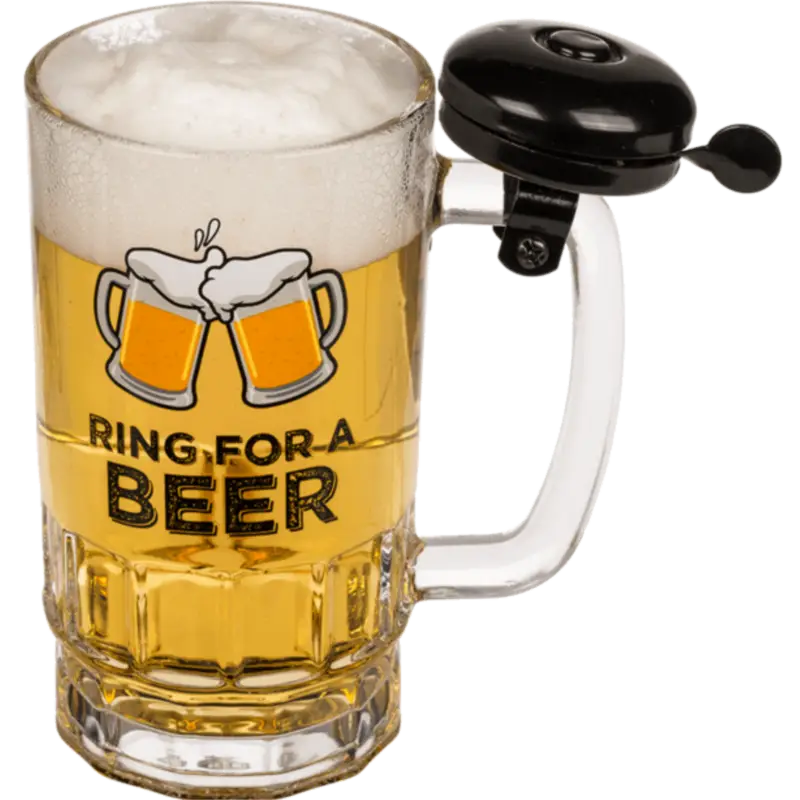 Beliebt Bierglas mit Klingel 500 ml