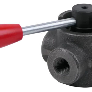 4/3-Wegeventil mechanisch umschaltbar, Mittelstellung geschlossen, für Rohrleitungseinbau Heißes Angebot