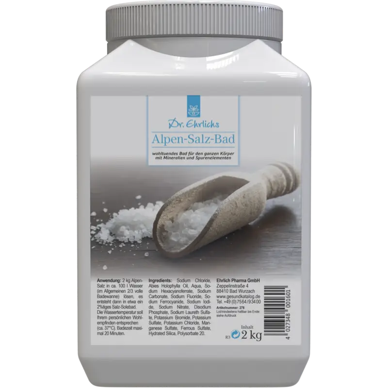 Dr. Ehrlichs Alpen-Salz-Bad Dose 2kg Direktkauf