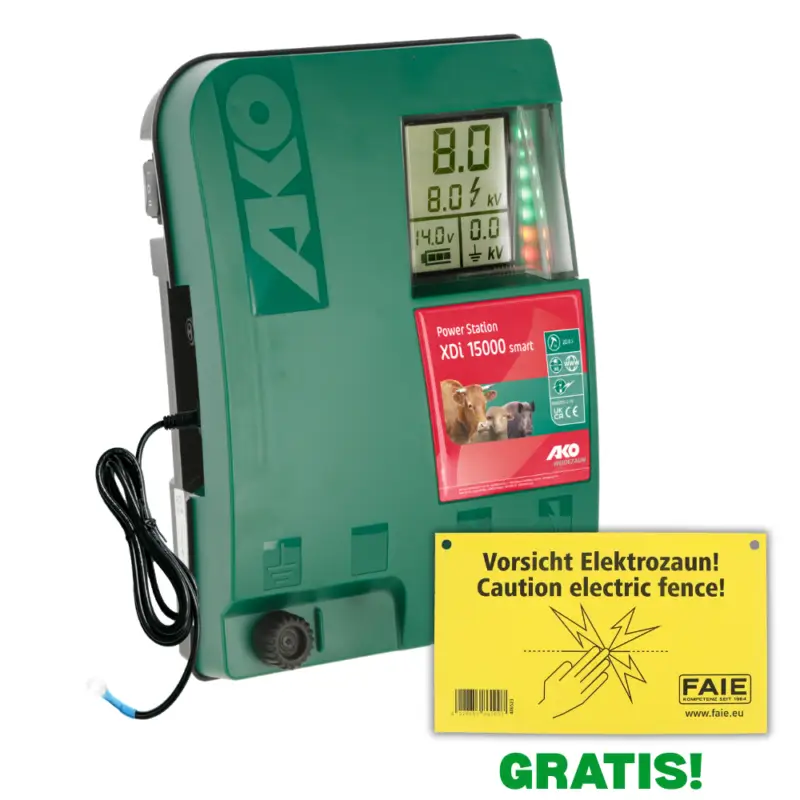 Zertifiziert AKOWeidezaungerät XDi 15000 smart - 12/230 V