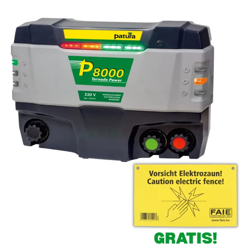 Top-Seller PaturaWeidezaungerät P8000 TornadoPower