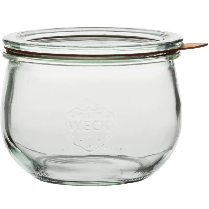 Einkochglas 500 ml Tulpe 4-tlg. mit Deckel, Ring und Klammern Billig