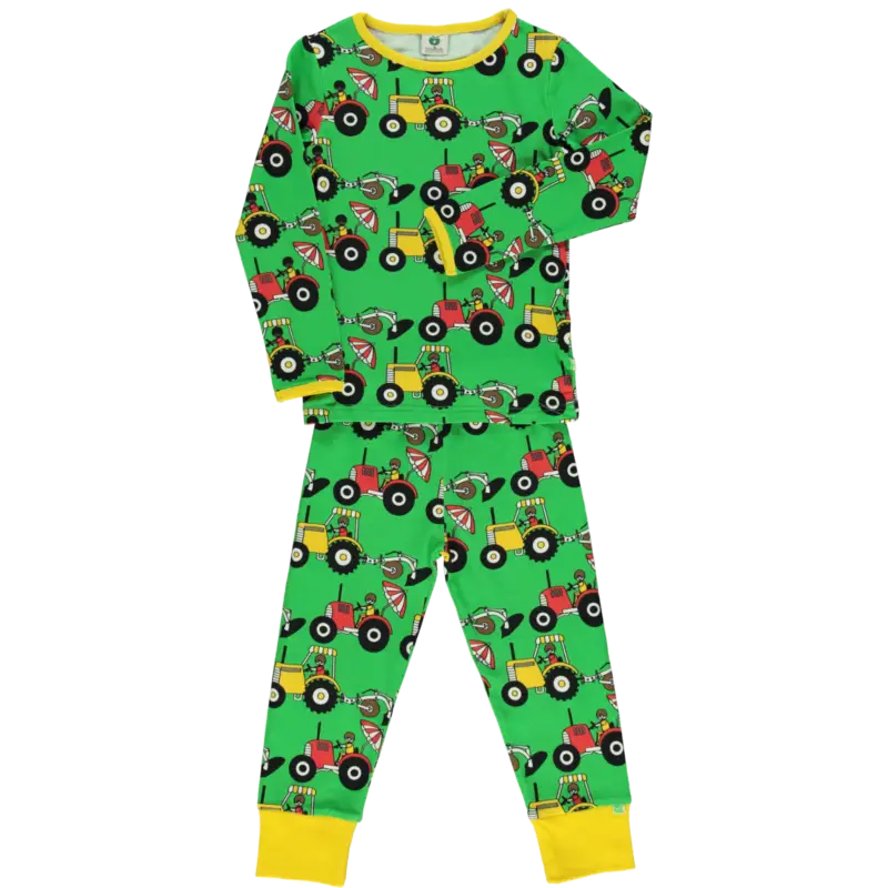 Pyjama Traktor grün Direktkauf