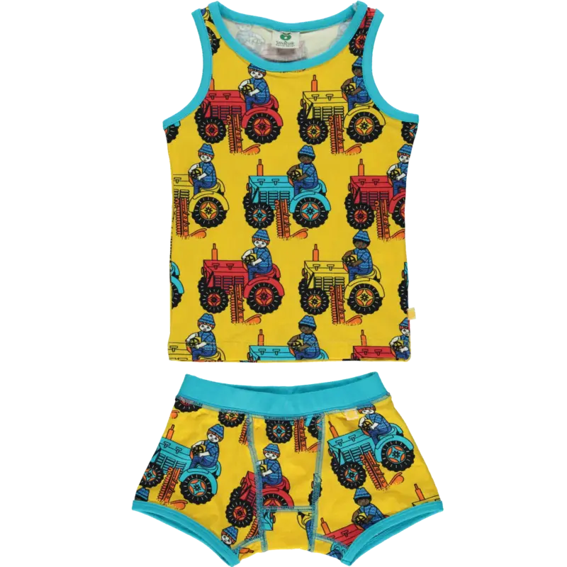 Unterwäsche Traktor gelb/blau Bestseller