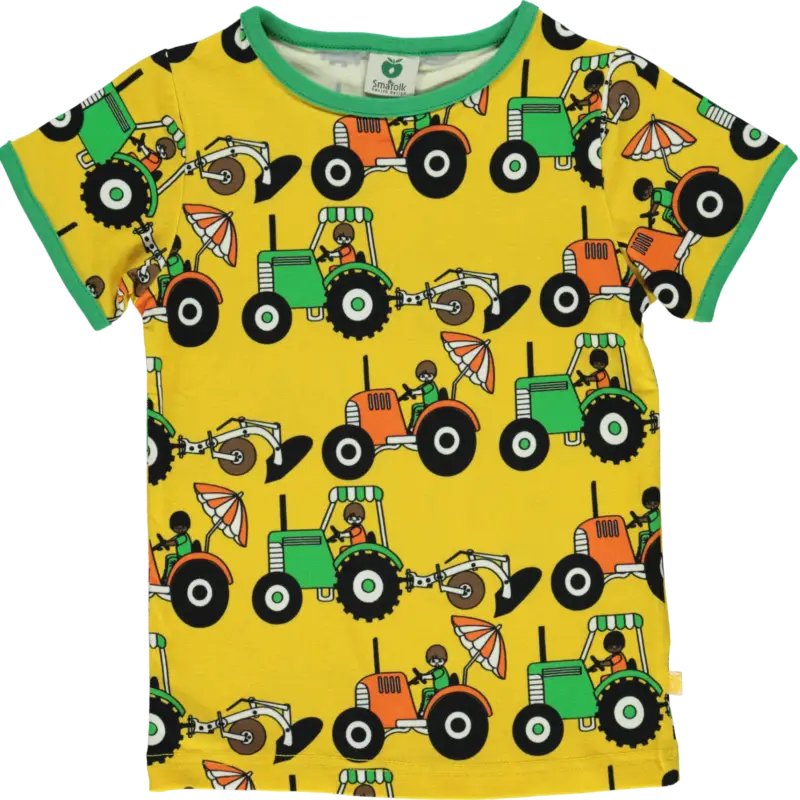 Neuheit T- Shirt Traktor gelb/ grün