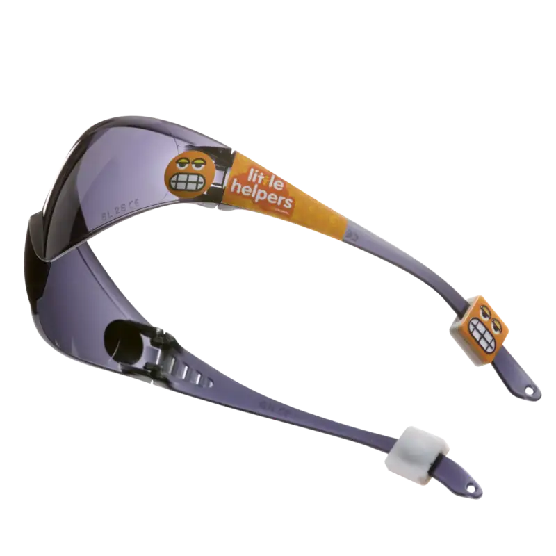 Sonderangebot Schutzbrille Kinder getönt Emoji orange