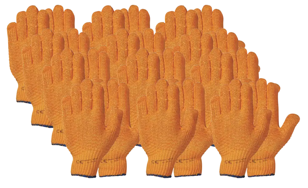 Schneller Versand Strick Handschuh Criss Cross 12er SET