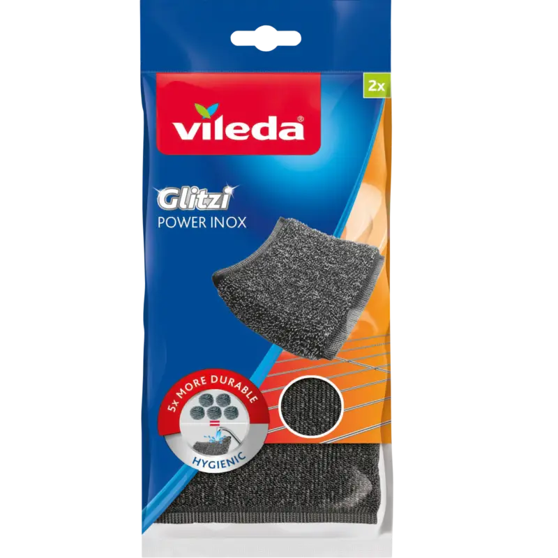 ViledaSpiralschwamm Glitzi Inox 2 Stück. Super-Preis