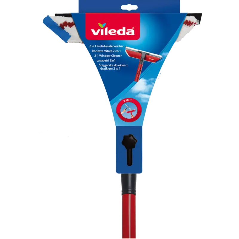 ViledaFensterwischer 2in1 mit Teleskopstiel Beliebt