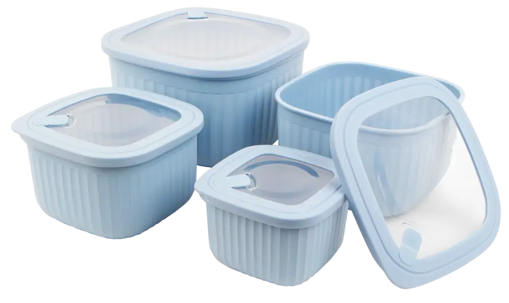 Frischhaltedosen-Set 4-tlg.quadratisch, blau Mega-Angebot