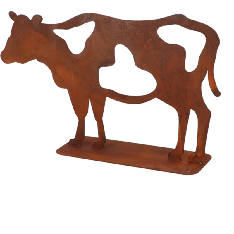 Dekofigur Kuh aus Rost Knallerangebot