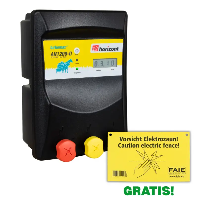 Abverkauf HorizontWeidezaungerät turbomax AN1200-D - 230/12V