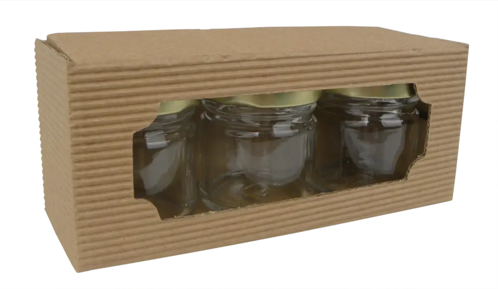 Heißes Angebot Gläserverpackung für 3 x 42 ml / 10 Stück