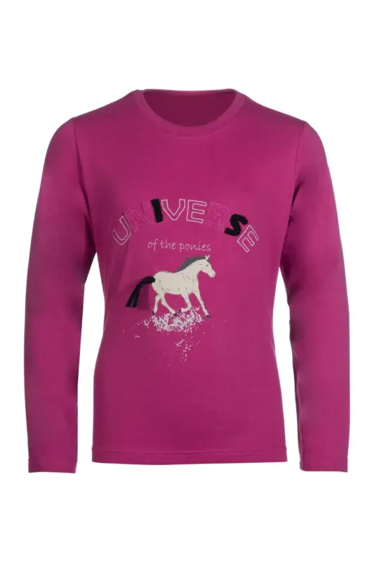 Garantierte Lieferung HKM Langarmshirt Polly magenta, 134/140