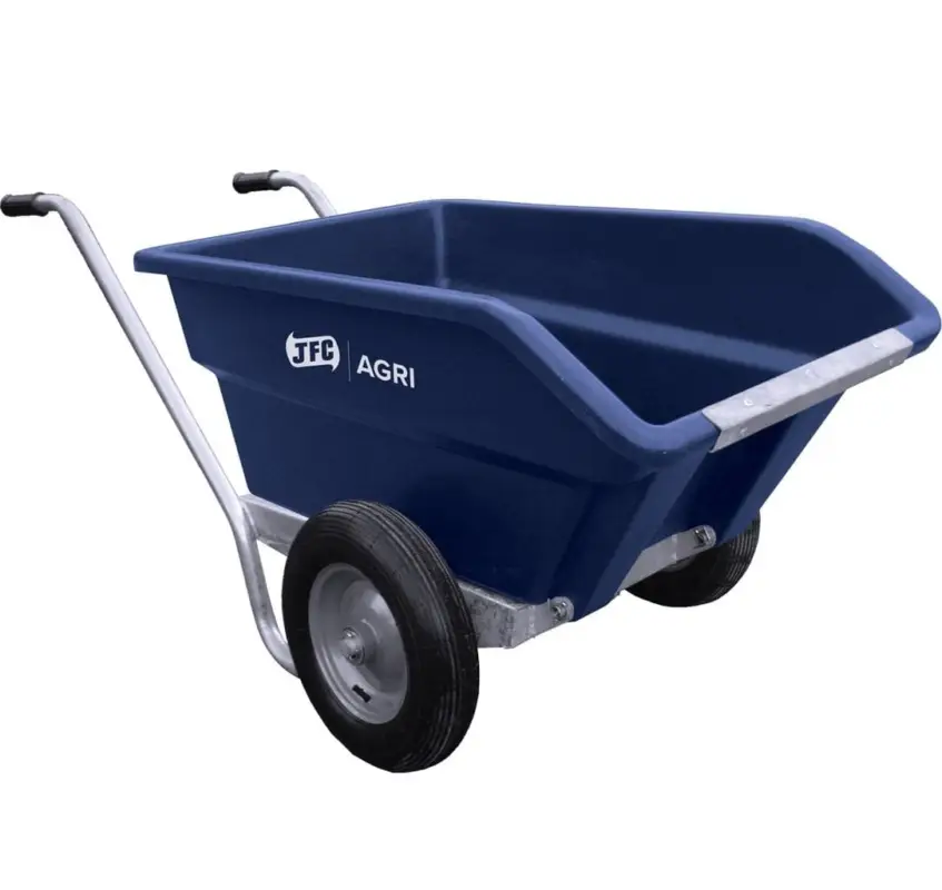 JFC Zweirad Kipp-Schubkarre TWB5 - 255 Liter blau Zertifiziert